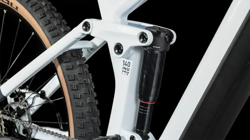 Cube Stereo Hybrid 140 HPC Pro 750Wh Bosch Electric Mountain Bike in Frostwhite/Grey-5